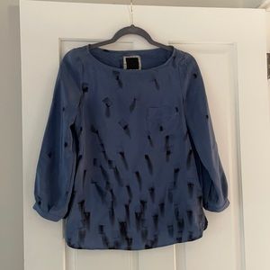 Beautiful silk blouse with print